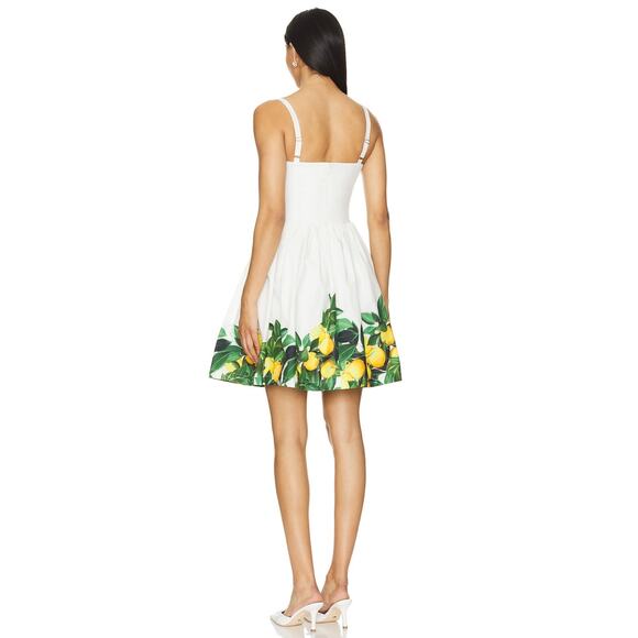 NEW NWT Amanda Uprichard Napoli Dress Lemon Citrus Size XS - Picture 4 of 7